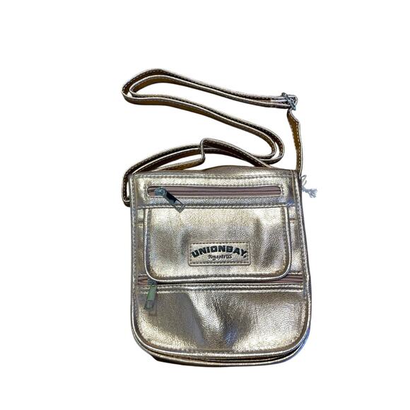 Unionbay Metallic Rose Gold Crossbody Bag Purse NWT Organizer - Picture 1 of 6